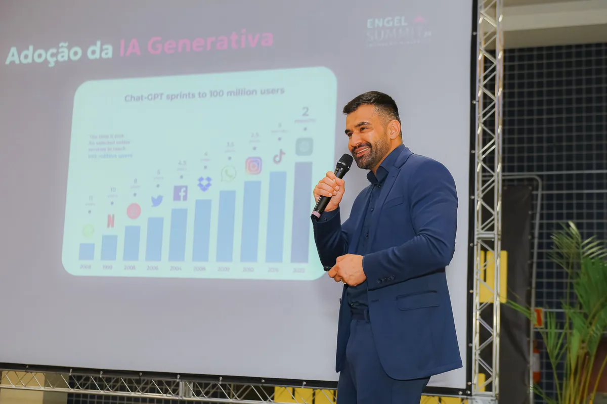 Apresentação em evento corporativo